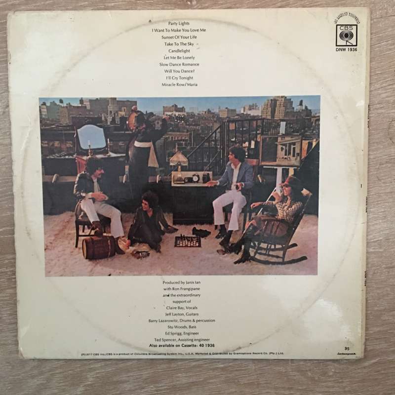 Janis Ian - Miracle Row - Vinyl LP Record - Good+ Quality (G+)