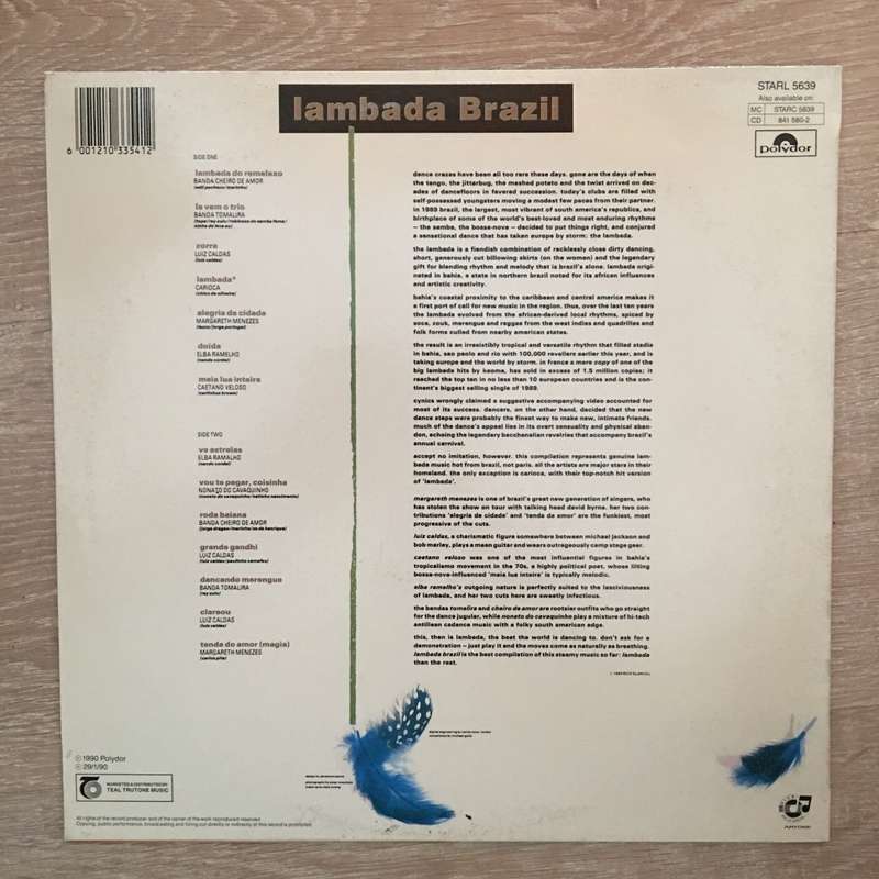 Lambada Brazil - Vinyl LP Record - Opened  - Very-Good Quality (VG)