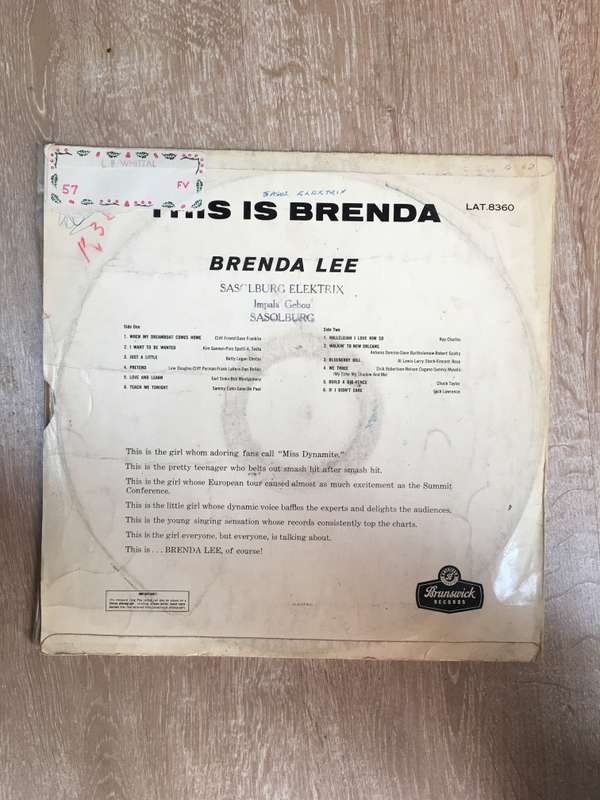 Brenda Lee - This Is Brenda - Vinyl LP Record - Opened  - Good Quality (G)