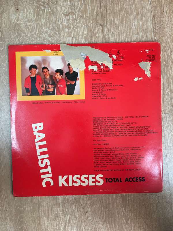 Ballistic Kisses - Total Access - Vinyl LP Record - Opened  - Very-Good- Quality (VG-)