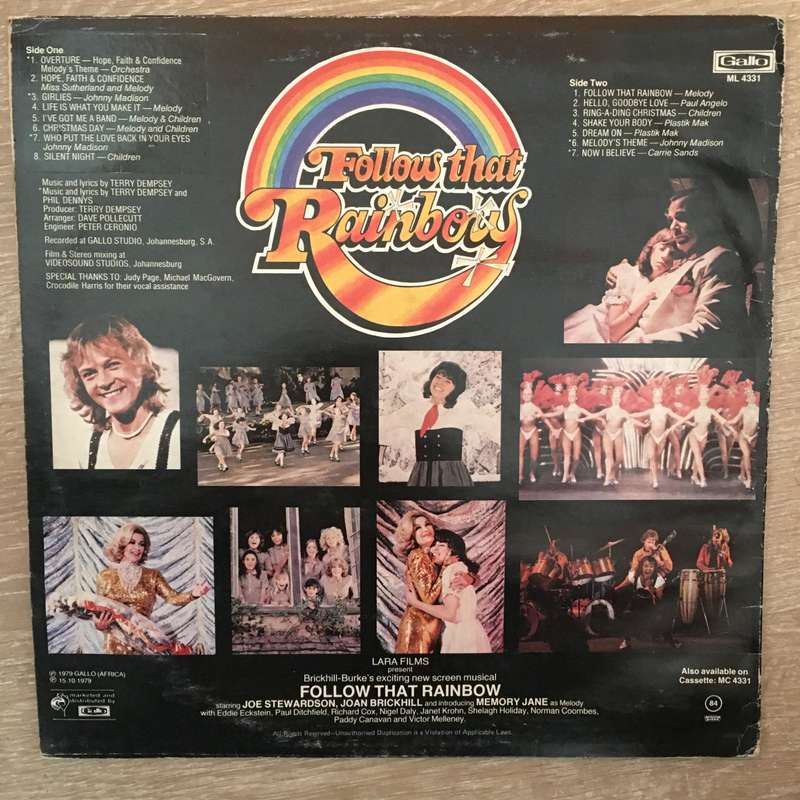 Brickhill & Burke - Follow That Rainbow - Original Soundtrack - Vinyl LP Record - Opened  - Very-...