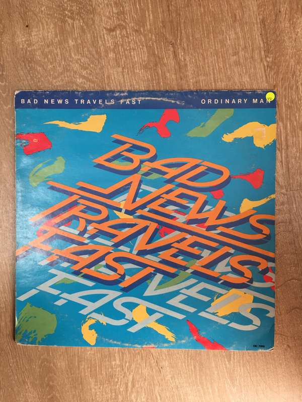Bad News Travels Fast - Ordinary Man - Vinyl LP Record - Opened  - Very-Good Quality (VG)