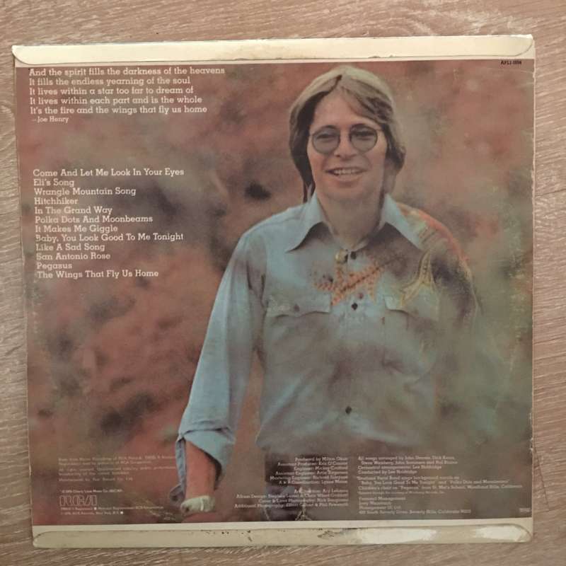 John Denver - Spirit -  Vinyl LP Record - Opened  - Very-Good+ Quality (VG+)
