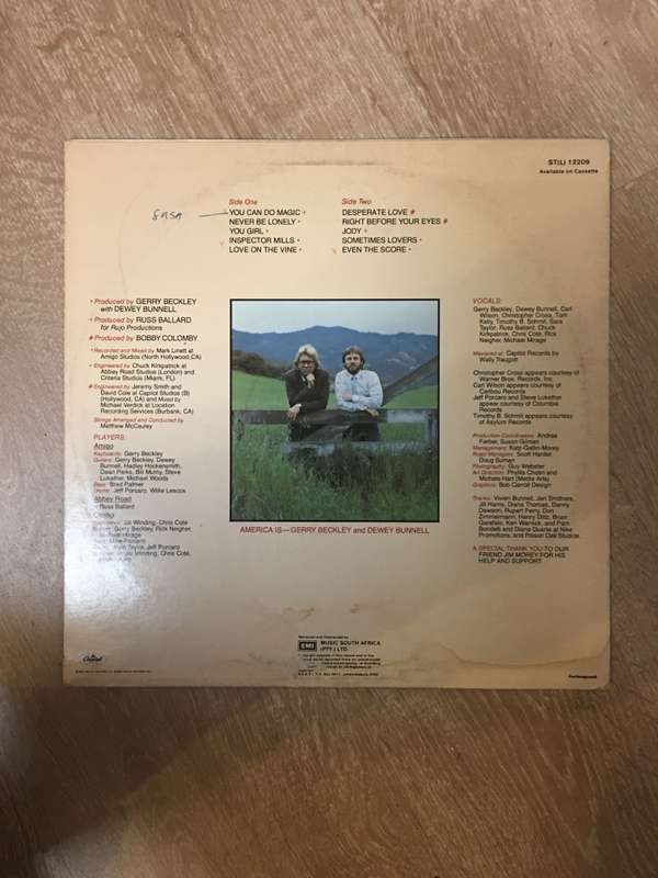 America - View - Vinyl LP Record - Opened  - Very-Good Quality (VG)