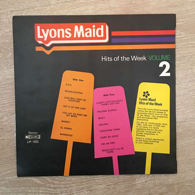 Lyons Maid (Rhodesia) - Hits Of The Week Vol 2 -  Vinyl LP Record - Opened  - Very-Good+ Quality ...