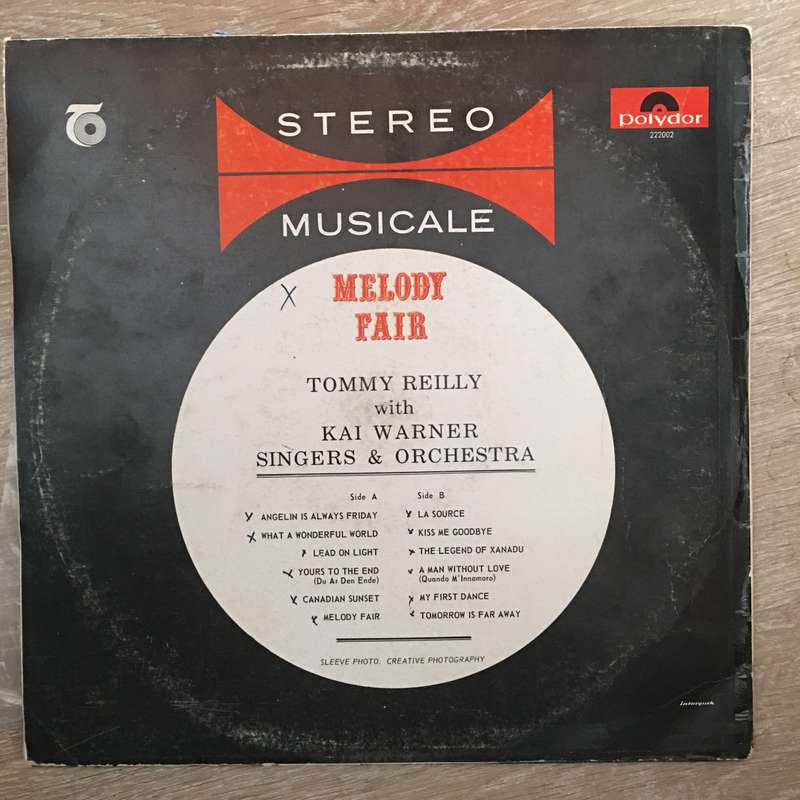 Melody Fair - Tommy Reilly with Kal Warner Singers - Vinyl LP Record - Opened  - Very-Good+ Qu...