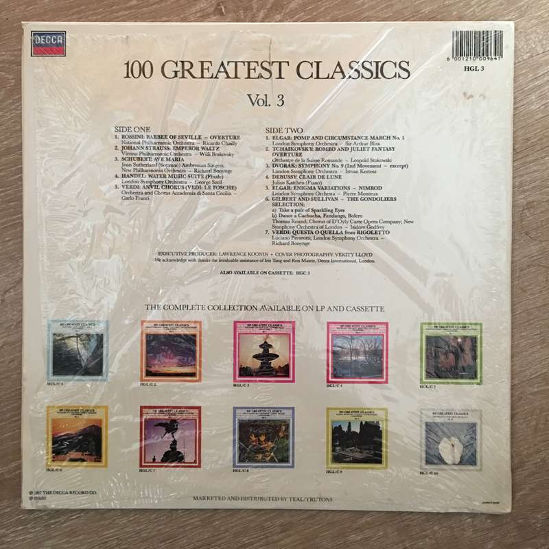 100 Greatest Classics - Vol 3 -  Vinyl LP Record - Very-Good+ Quality (VG+)