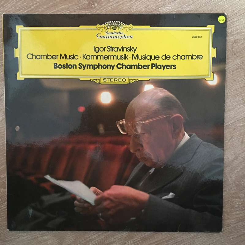 Igor Stravinsky - Boston Symphony Chamber Players  Chamber Music - Vinyl LP Record - Ope...