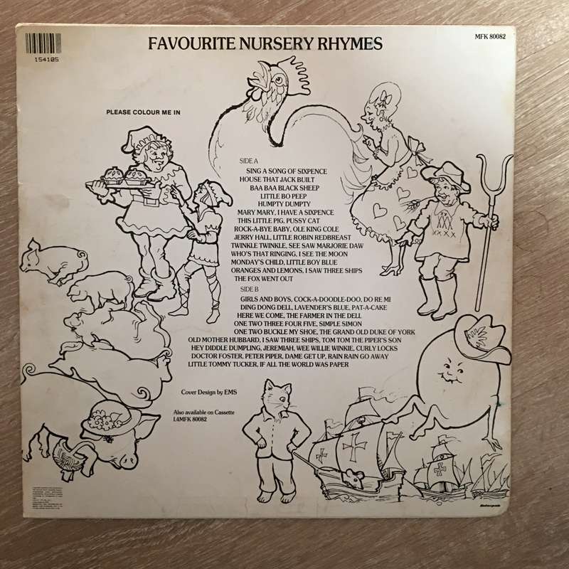 Favourite Nursery Rhymes - Vinyl LP Record - Opened  - Good Quality (G)