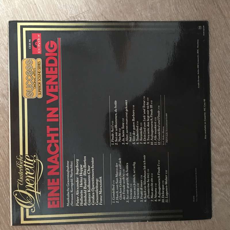 One Night In Venice - Vinyl LP Record - Opened  - Very-Good+ Quality (VG+)