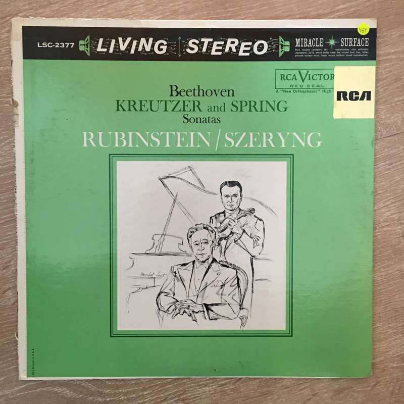 Beethoven - Rubinstein, Szeryng  Beethoven - "Kreutzer And "Spring" Sonatas - Vinyl LP Reco...