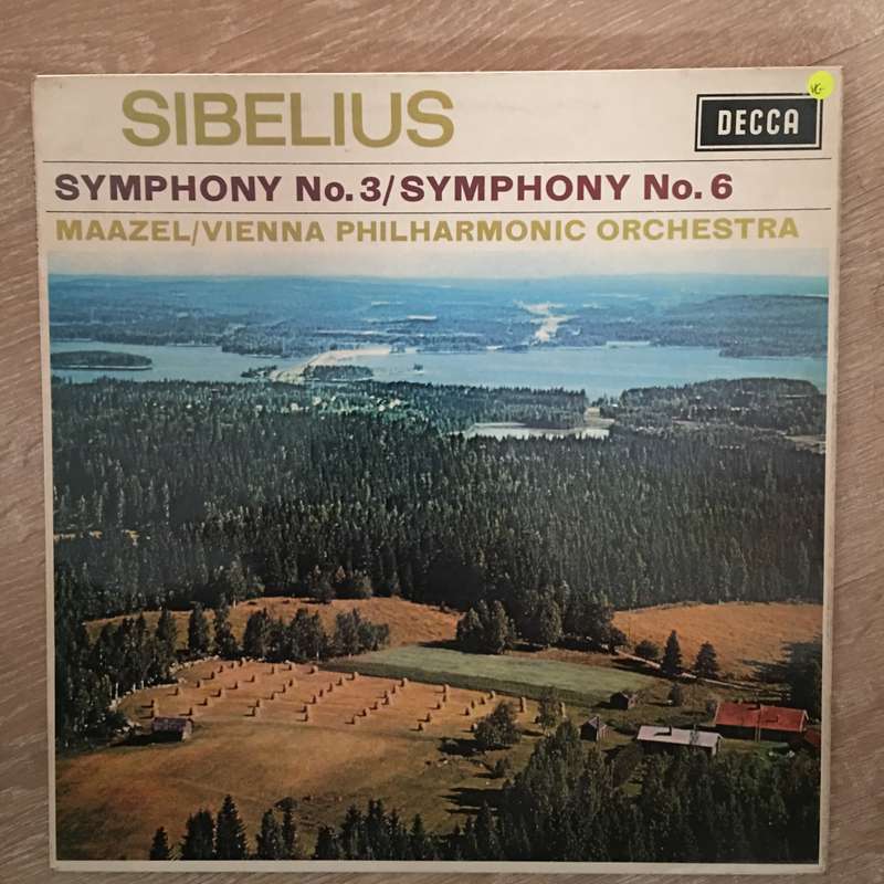 Sibelius - Maazel -  Vienna Philharmonic Orchestra  Symphony No. 3 / Symphony No. 6 - Vinyl...