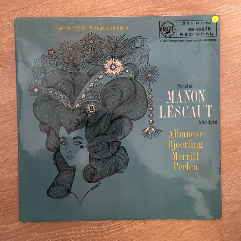 Licia Albanese, Jussi Björling, Robert Merrill  Puccini - Manon Lescaut (Abridged) - Vinyl...