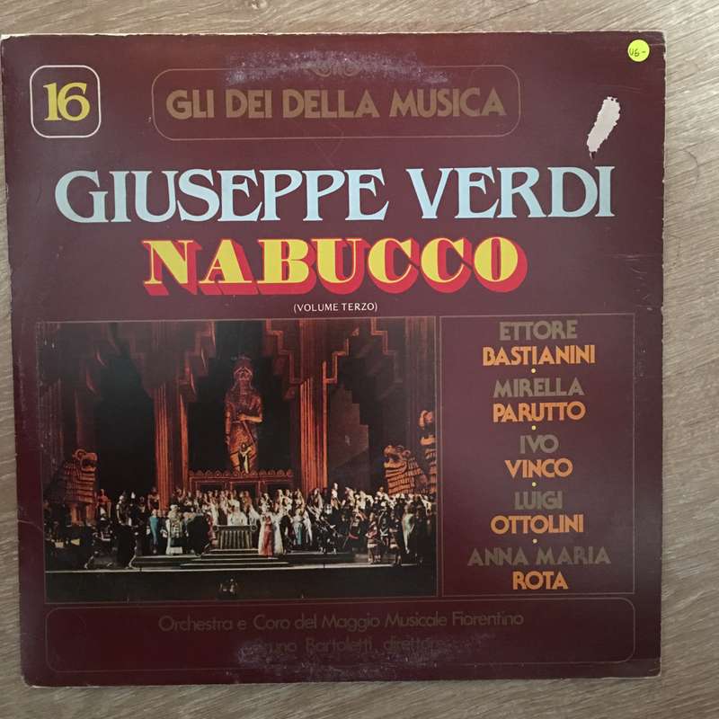 Giuseppe Verdi  Nabucco - Vinyl LP Record - Opened  - Very-Good+ Quality (VG+)