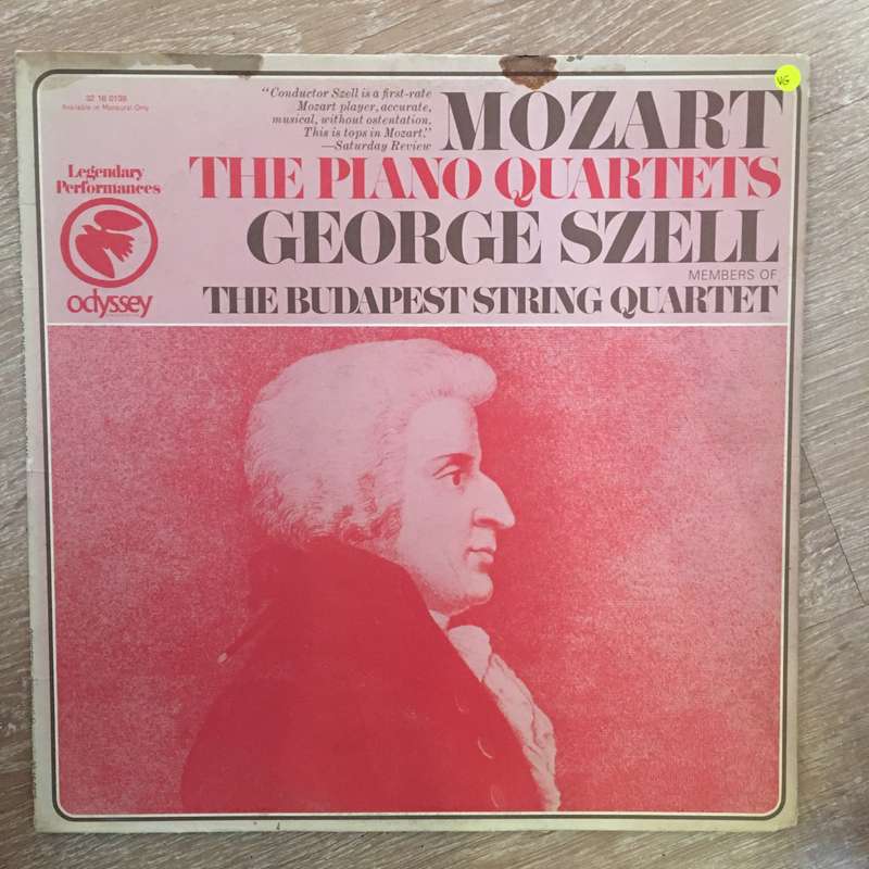 Mozart  George Szell   The Piano Quartets - Vinyl Record - Opened  - Very-Good Quality (VG)
