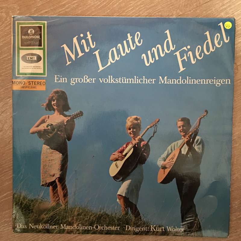Mit Laute und Fiedel, Ein großer volkstümlicher  - Vinyl LP Record - Opened  - Very-Good Qualit...