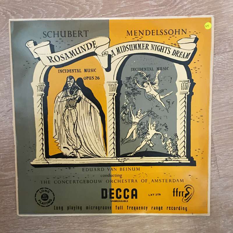 Schubert -  Mendelssohn, Concertgebouw Orchestra Of Amsterdam, Eduard van Beinum  Rosamunde...
