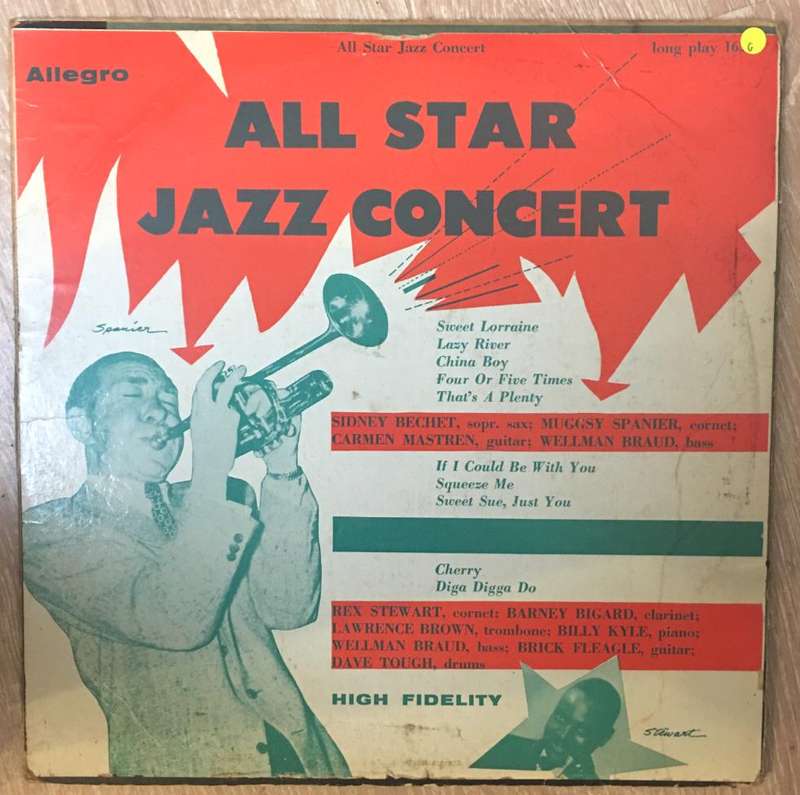 All Star Jazz Concert - Vinyl LP Record - Good Quality (G)