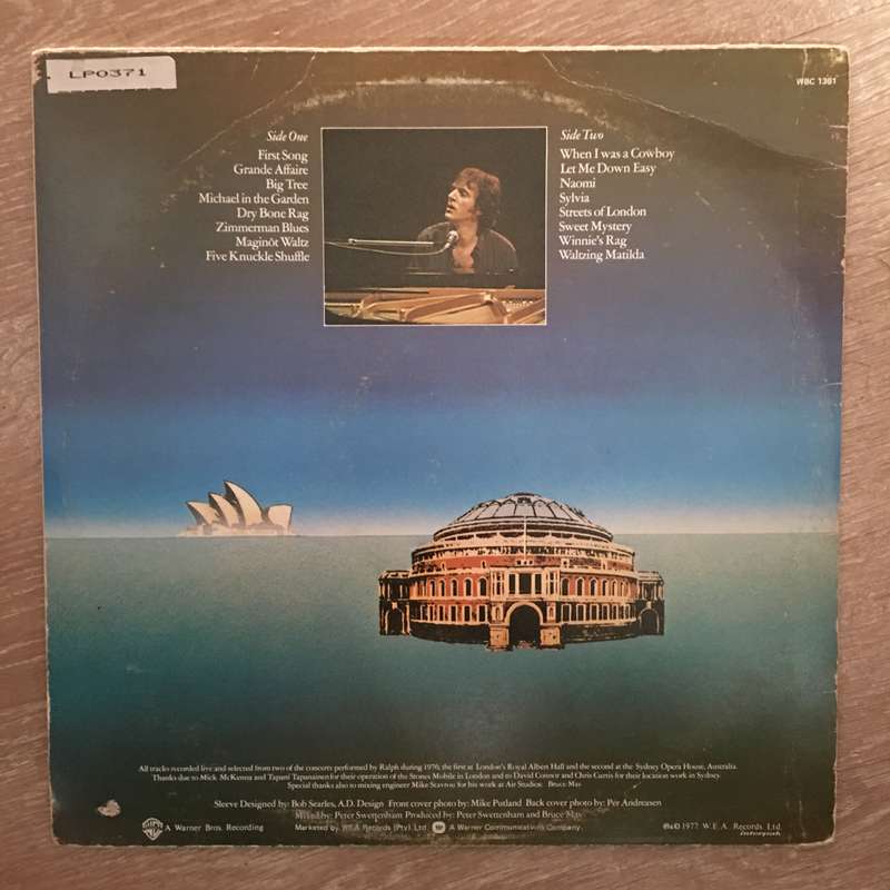 Ralph McTell  Ralph, Albert And Sydney - Vinyl LP Record - Opened  - Very-Good- Quality (VG-)