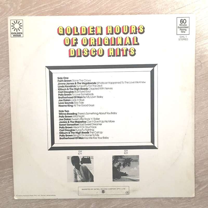 Golden Hour Of Original Disco Hits - Vinyl LP Record - Opened  - Very-Good- Quality (VG-)