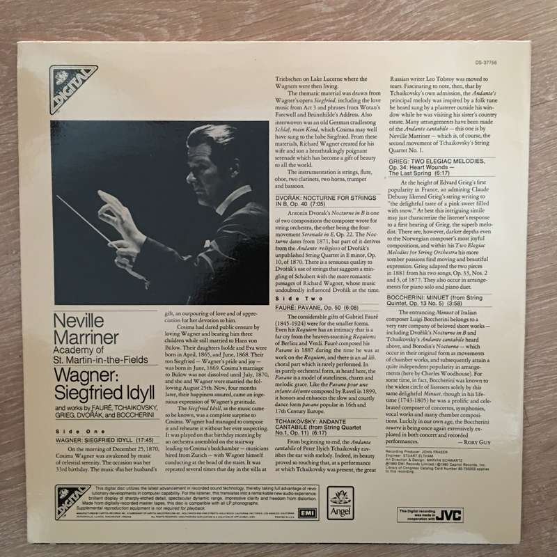 Neville Marriner -  Academy Of St. Martin-in-the-Fields - Wagner: Siegfried Idyll, And Works By F...