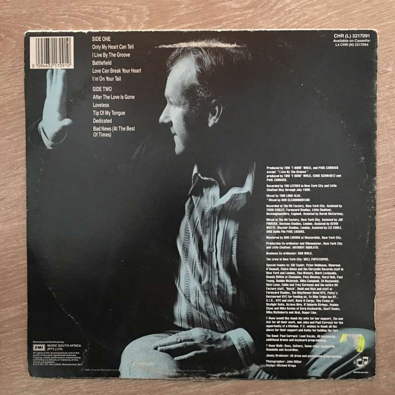Paul Carrack  Groove Approved - Vinyl LP  Record - Opened  - Very-Good+ Quality (VG+)