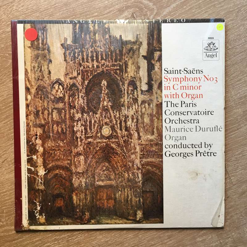 Saint-Saens-  The Paris Conservatoire Orchestra, Symphony No. 3 In C Minor With Organ.  - Viny...
