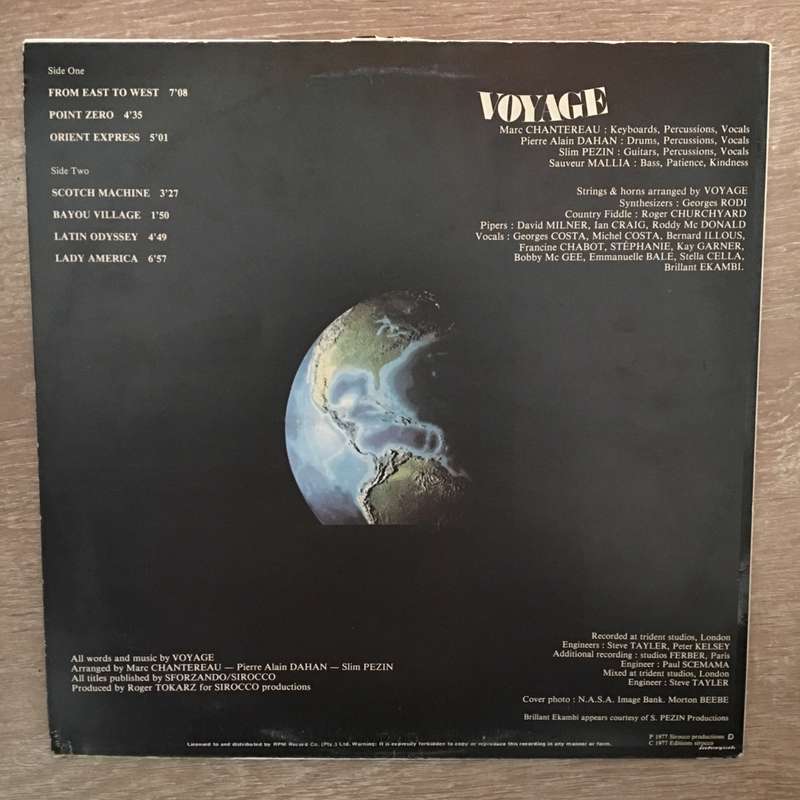 Voyage  Voyage - Vinyl LP  Record - Opened  - Very-Good+ Quality (VG+)