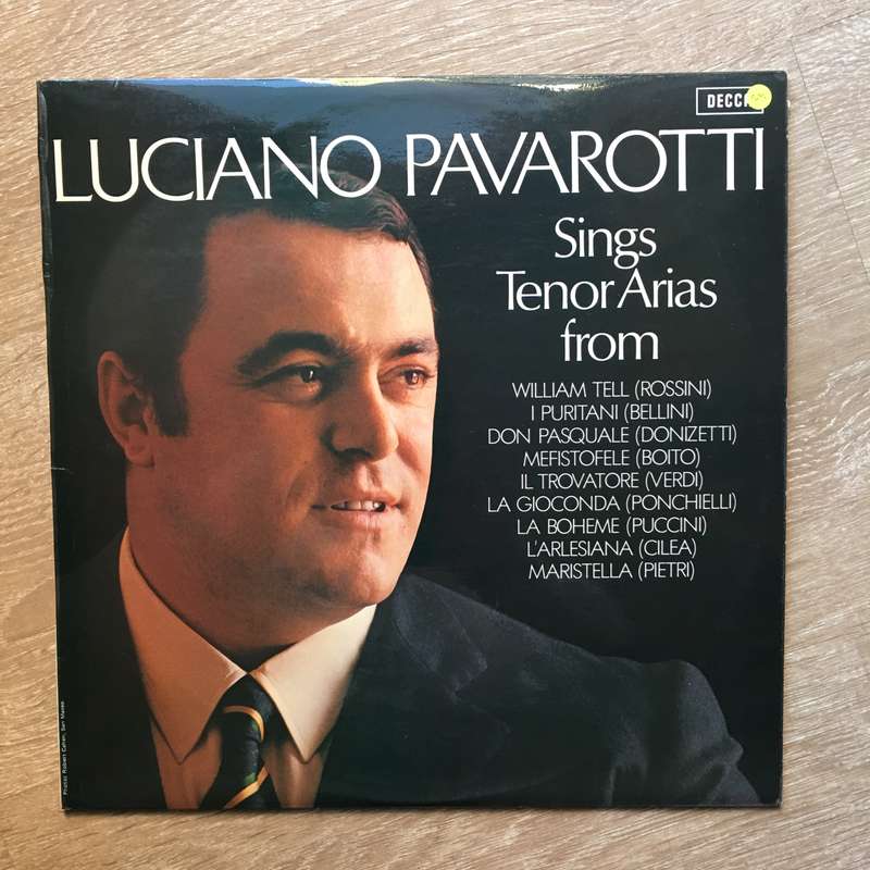 Luciano Pavarotti  Tenor Arias From Italian Opera - Vinyl LP Record - (with Lyrics Pamplet)...