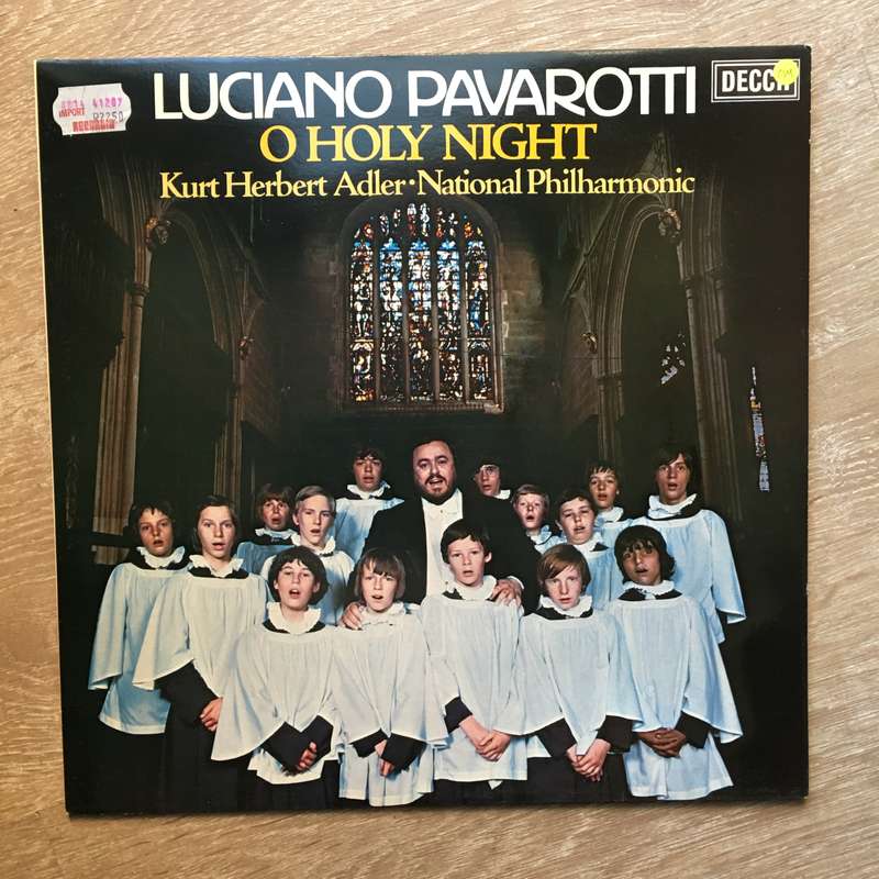 Luciano Pavarotti - Kurt Herbert Adler - National Philharmonic  O Holy Night - Vinyl LP Opened...