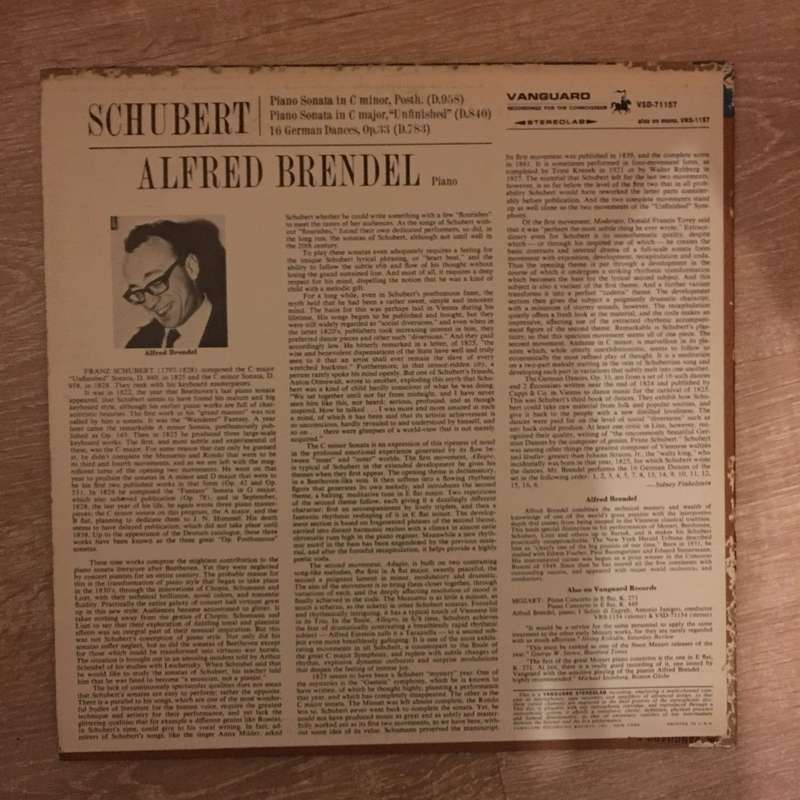 Alfred Brendel  Alfred Brendel Plays Schubert -  Vinyl LP Record - Opened  - Very-Good+ Qua...