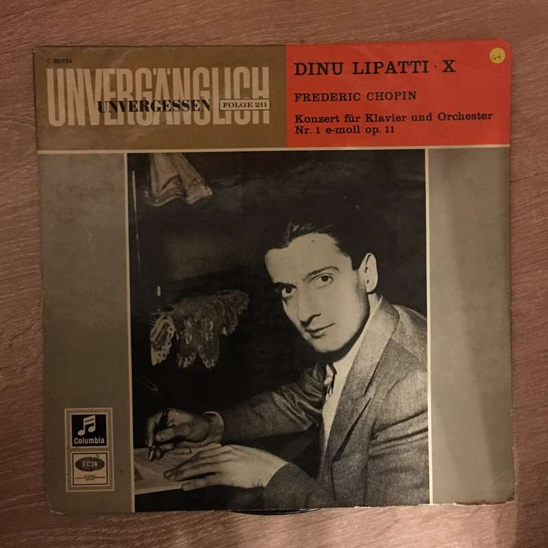 Chopin, Dinu Lipatti  Chopin Concerto No. 1 In E Minor - Vinyl LP Record - Opened  - Good+ ...