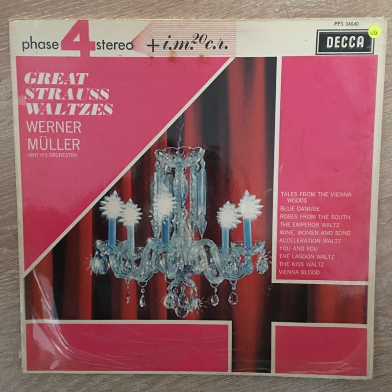 Werner Muller - Great Strauss Waltzes - Vinyl LP Record - Opened  - Very-Good Quality (VG)