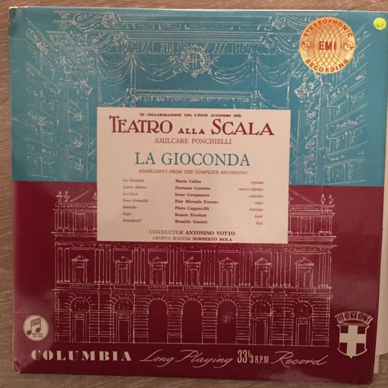 Teatro Alla Scala - La Gioconda - Vinyl LP Record - Opened  - Very-Good+ Quality (VG+)