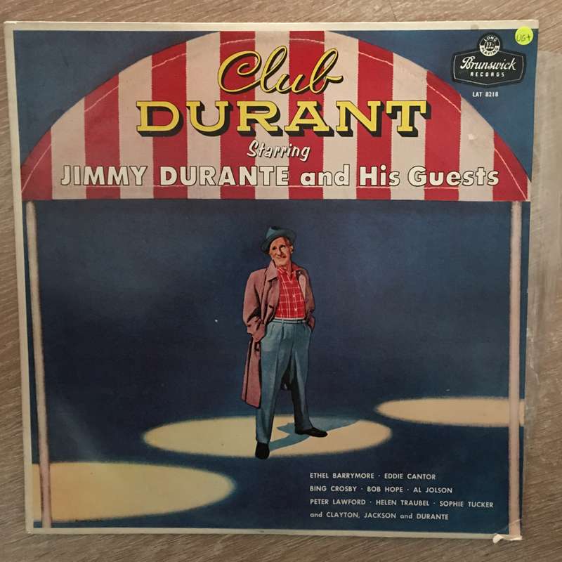 Jimmy Durante  Club Durant Starring Jimmy Durante And His Guests - Vinyl LP Record - Opened...