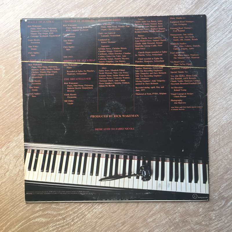 Rick Wakeman - Rick Wakeman's Criminal Record - Vinyl LP - Opened  - Very-Good+ Quality (VG+)