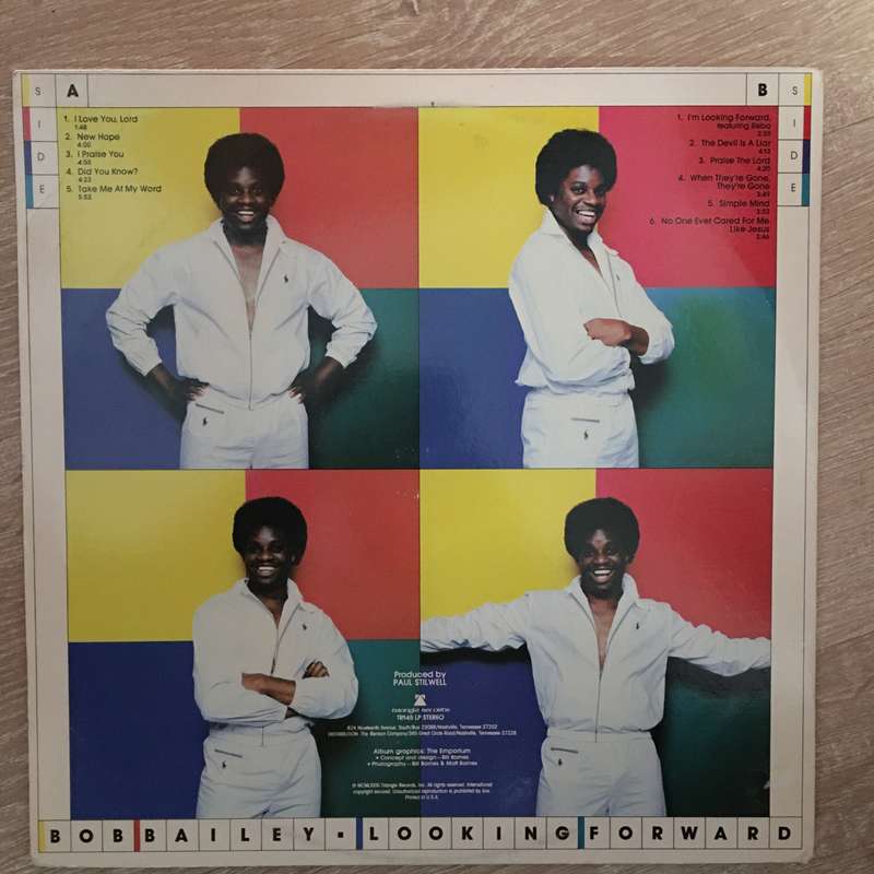 Bob Bailey  Looking Forward -   Vinyl LP Record - Opened  - Very-Good+ Quality (VG+)