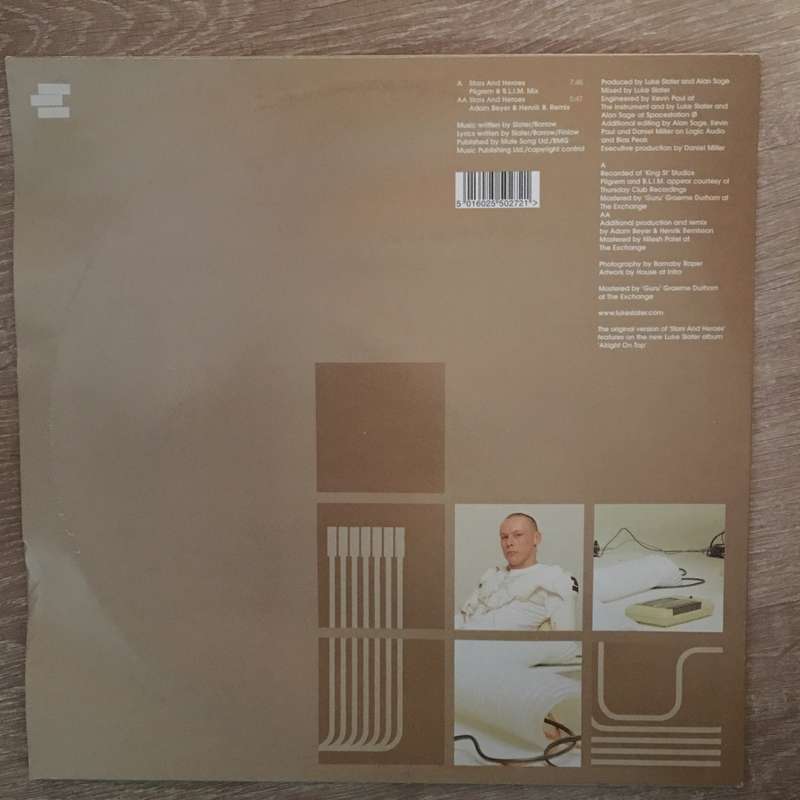 Luke Slater  Stars And Heroes -   Vinyl Record - Opened  - Very-Good+ Quality (VG+)