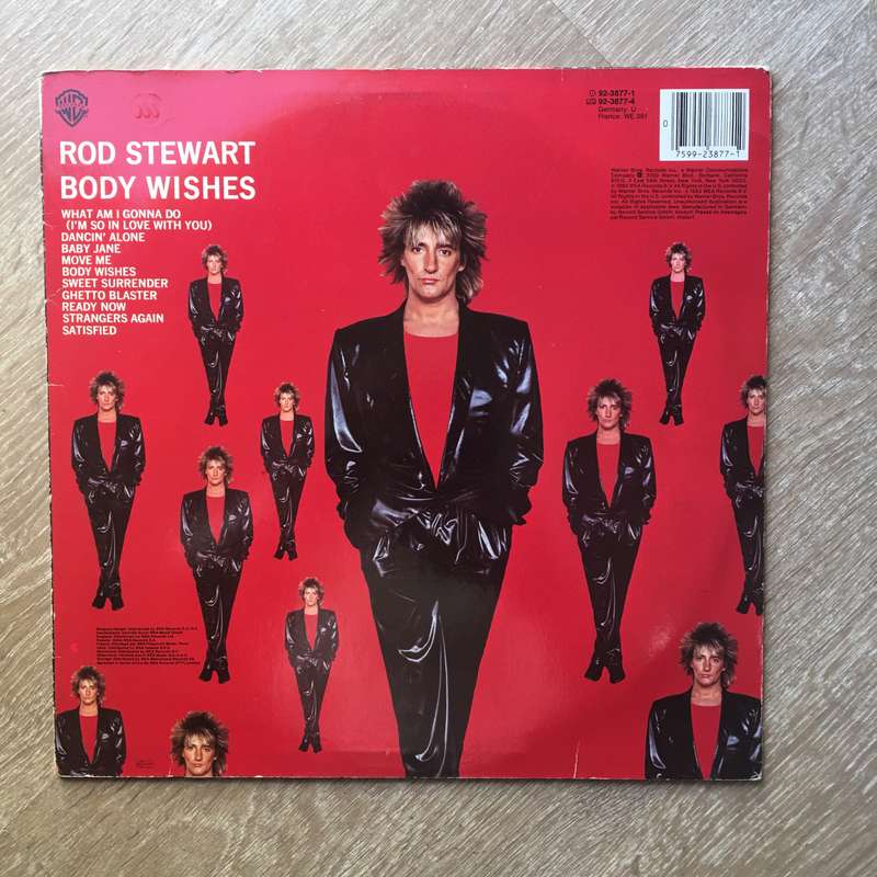 Rod Stewart - Body Wishes  -  Vinyl LP Record - Opened  - Very-Good Quality (VG)