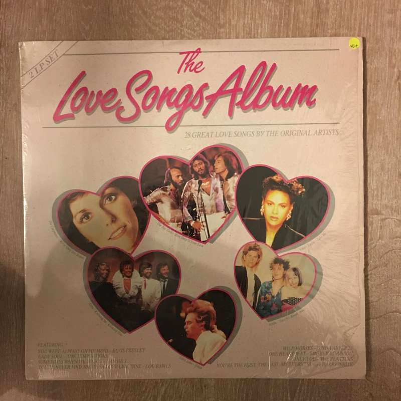 The Love Songs Album - 28 Original Hits - Original Artists  - Double Vinyl LP Record - Very-Good+...