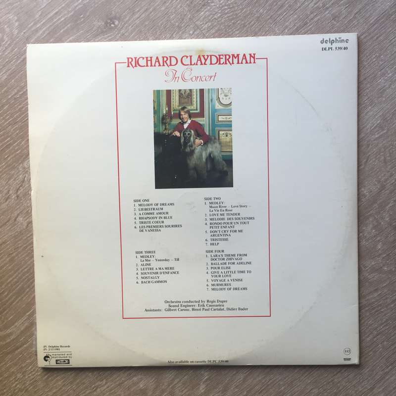 Richard Clayderman  - In Concert - Double Vinyl Record - Opened  - Very-Good Quality (VG)