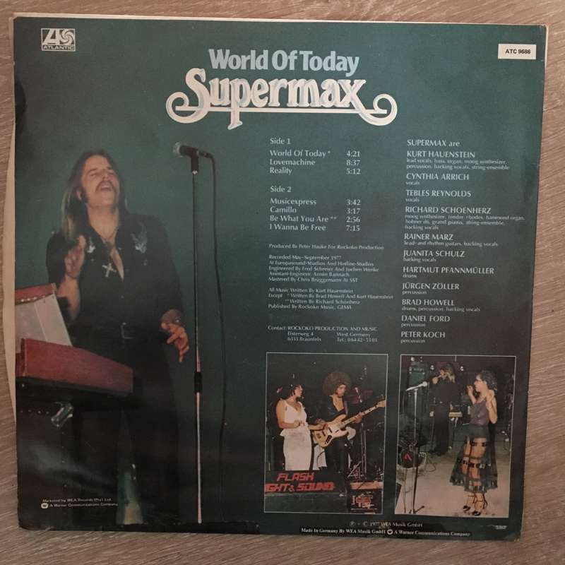 Supermax  World Of Today - Vinyl LP Record  (VG)