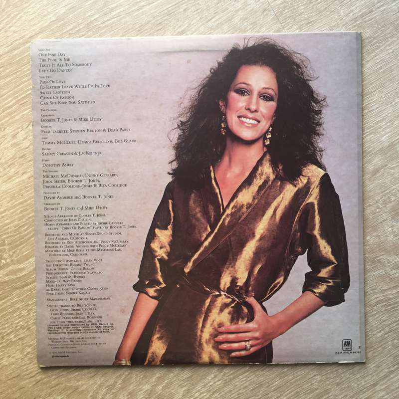 Rita Coolidge  Satisfied -  Vinyl LP Record - Very-Good+ Quality (VG+)