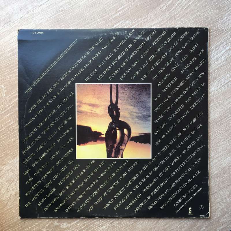 Robert Palmer - Maybe It's Live -  Vinyl LP Record - Opened  - Very-Good+ Quality (VG+)
