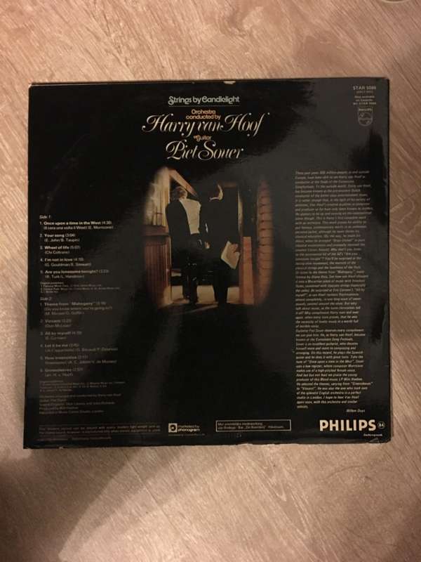 Strings By Candle Light - Harry Van Hoof, Piet Souer  - Vinyl LP Record - Opened  - Very-Good+ Qu...
