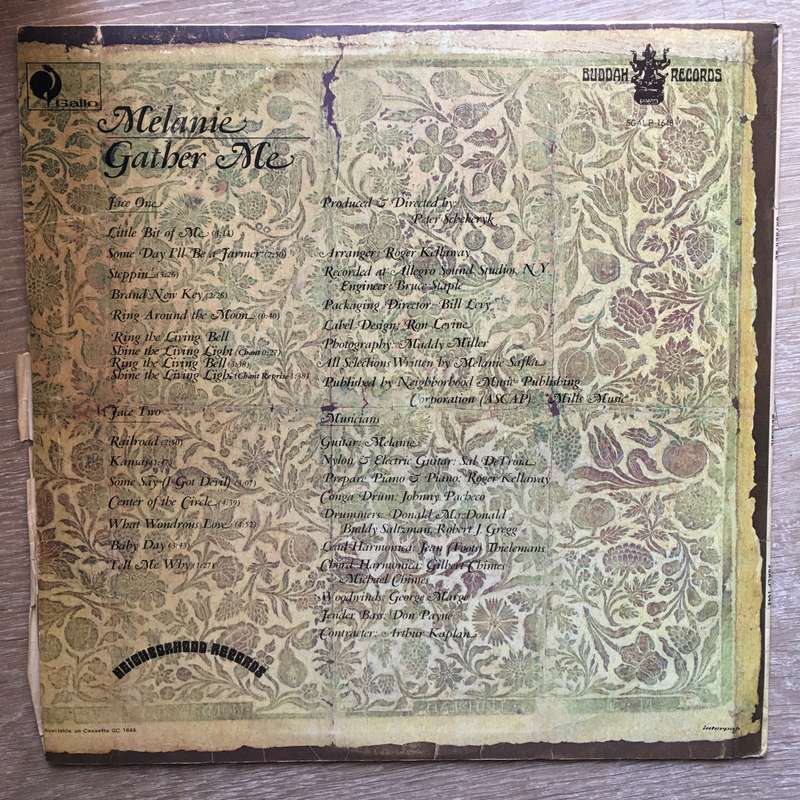 Melanie  Gather Me - Vinyl Record - Opened  - Very-Good Quality (VG)