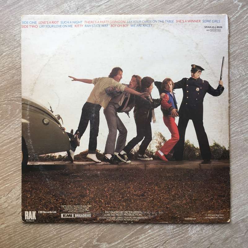 Racey  Smash And Grab -  Vinyl LP Record - Very-Good+ Quality (VG+)