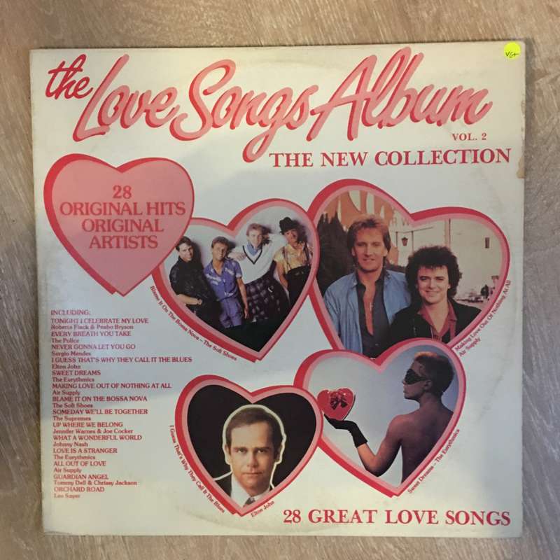 The Love Songs Album Vol 2 - 28 Original Hits - Double Vinyl LP Record  - Very-Good- Quality (VG-)