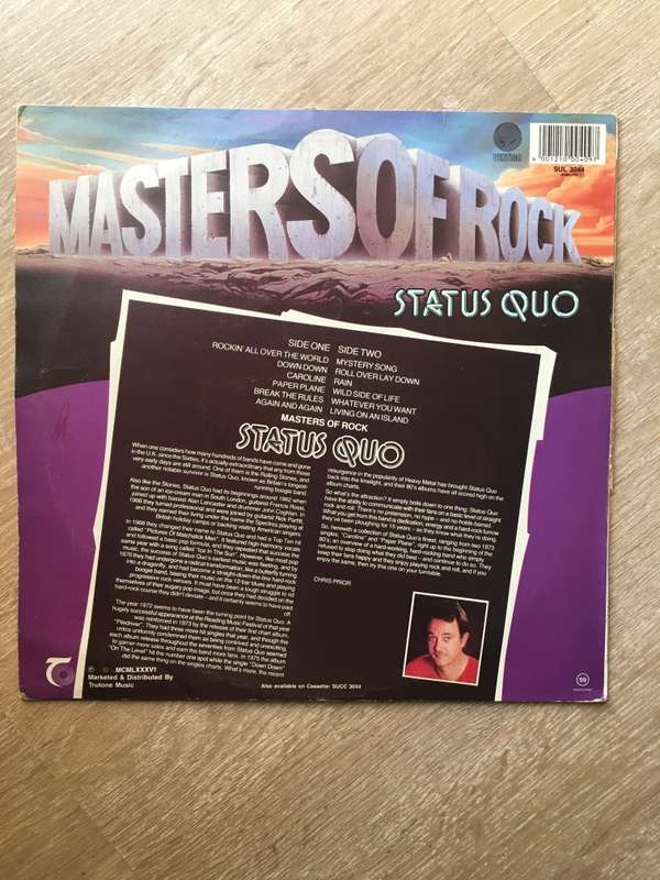 Status Quo - Masters Of Rock Series - Vinyl LP Record - Opened  - Very-Good Quality (VG)
