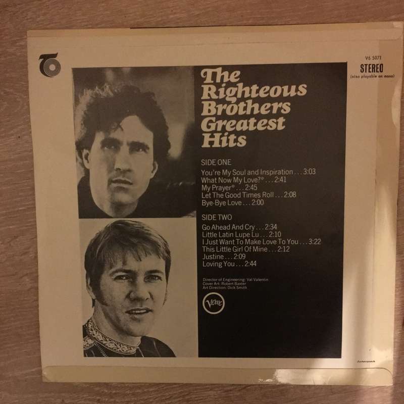 The Righteous Brothers - Greatest Hits - Vol 2 - Vinyl LP Record  (VG+)